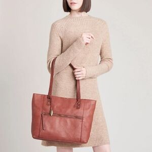 BØRN "Midwood" Leather Tote - Saddle (Brown)